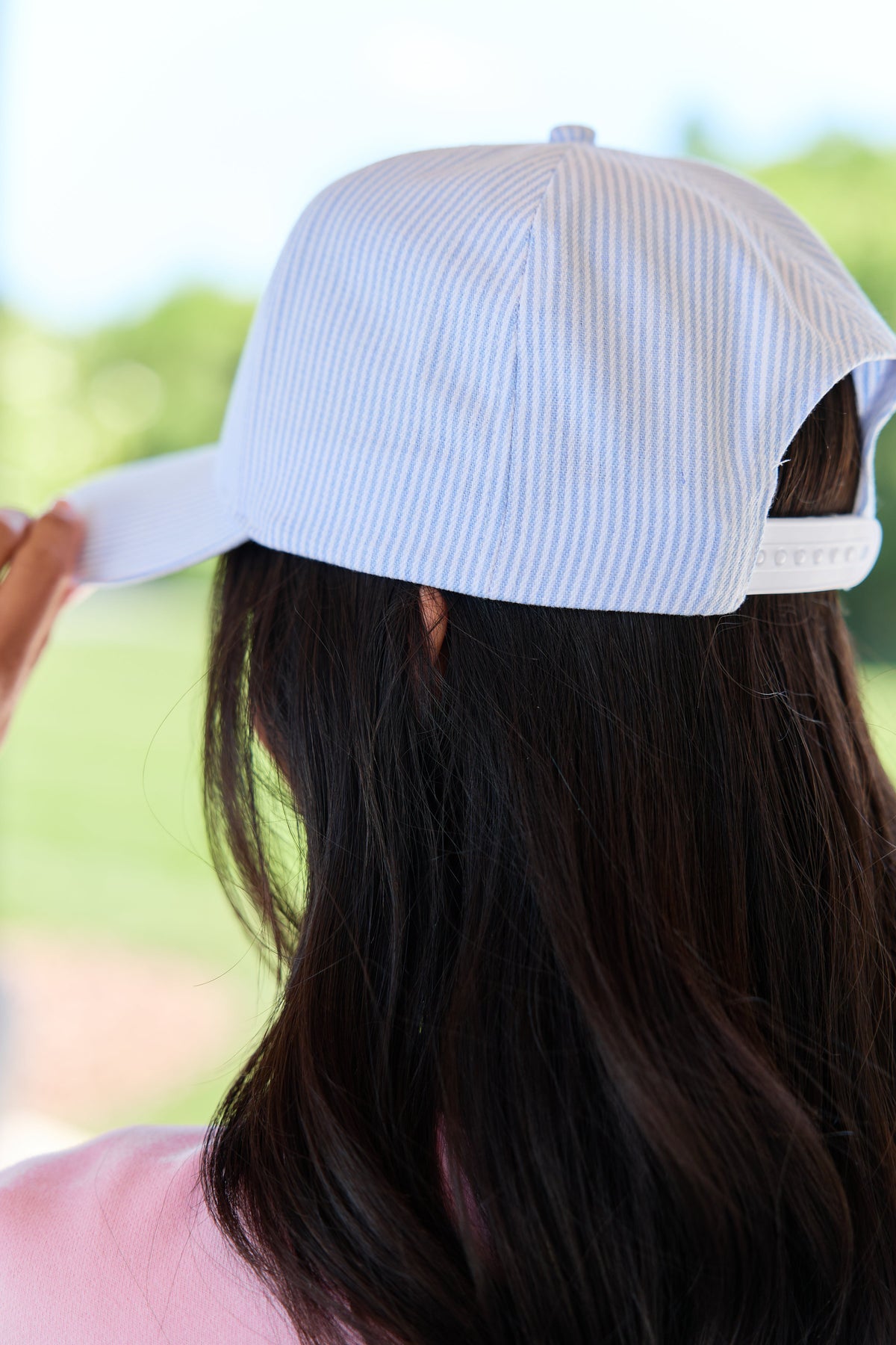 Blue Striped Mama Trucker Hat SALE