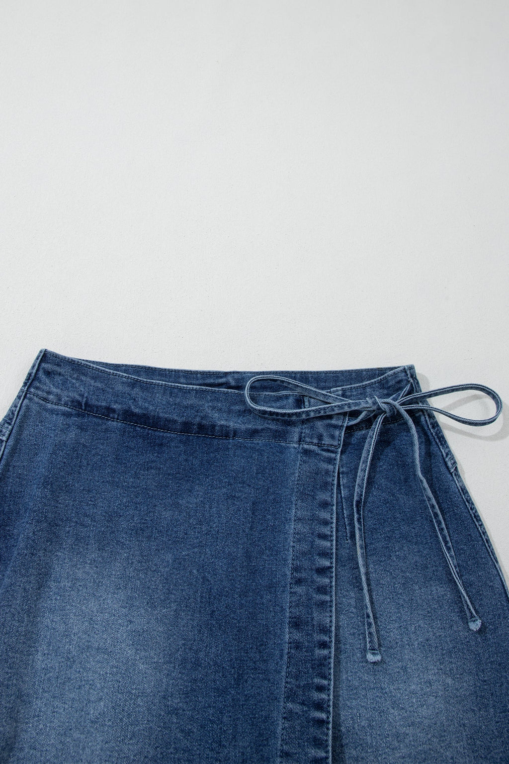 Ashleigh Blue Wrapped Tied Waist Denim Skort